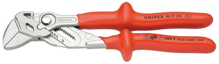 KN-8607250 Клещи переставные - гаечный ключ VDE 250мм Knipex