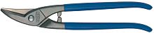 D207-300L Ножницы по металлу, для прорезания отверстий, левые, рез: 1.0 мм, 300 мм, короткий прямой и фигурный рез ERDI ER-D207-300L