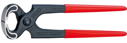 KN-5001160 Кусачки торцевые плотницкие, 160 мм, фосфатированные, обливные ручки KNIPEX
