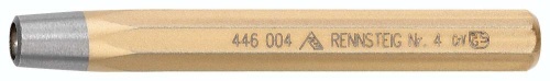 RE-4460020 Обжимка для заклёпок DIN 6435,  заклёпка Ø 2 мм, головка Ø 3.5 мм, 10 x 100 мм, 8-гран. профиль, для придания заклёпочной головке сферической формы RENNSTEIG