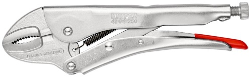 KN-4104250 Зажим ручной, круг 40 мм, квадрат 20 мм, под ключ 30 мм, длина 250 мм KNIPEX
