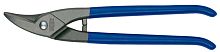 D114-250 Ножницы по металлу, фигурные, для отверстий, правые, рез: 1.0 мм, 250 мм, короткий прямой и фигурный рез (малый R) ERDI ER-D114-250