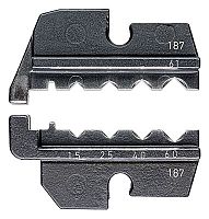 KN-974961 Плашка опрессовочная: контакты точеные Harting, 1.5/2.5/4/6 мм², 4 гнезда KNIPEX