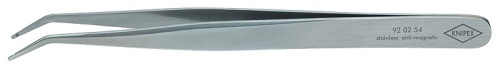 KN-920254 Пинцет SMD прецизионный позиционный, CrNi нерж, 115 мм, гладкие губки 30° KNIPEX