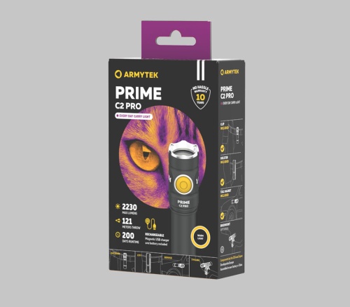 Фонарь Armytek Prime C2 Pro Magnet USB (теплый свет) F08101W фото 5