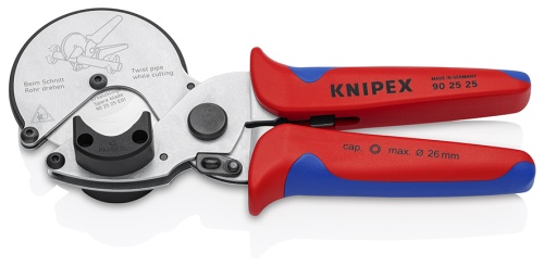 KN-902525 Труборез-ножницы для композитных и пластиковых труб, Ø 26 мм KNIPEX