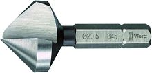 WE-104661 845/1 Бита-зенкер конический одноканавочный 90°, 1/4" C6.3, 8.30 x 32 мм WERA