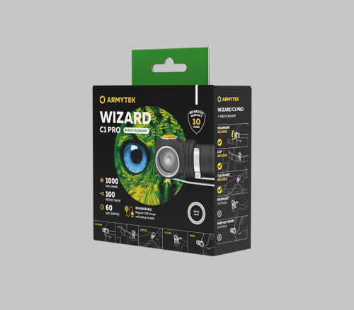 Мультифонарь Armytek Wizard C1 Pro Magnet USB F09001C фото 7