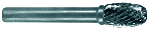 ZI-460026 Борфреза по металлу овальная (тип E), карбид вольфрама, d 3 мм ZIRA