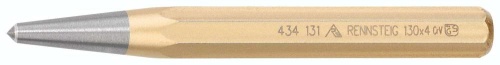 RE-4341310 Кернер с твёрдосплавным наконечником, Ø 4.0 мм, 14 x 130 мм, 8-гран. профиль RENNSTEIG