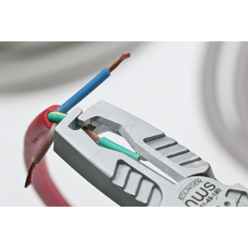 Клещи для разделки кабеля MultiCutter диэлектр.1000В VDE 180 мм, покр.Crom,рукоятки SoftGripp3K NWS 1451-49-VDE-180 фото 4