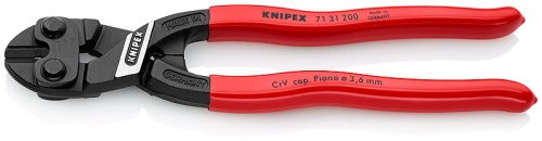 KN-7131200SB CoBolt болторез компактный, с выемкой на кромках, 200 мм, обливные ручки, SB KNIPEX