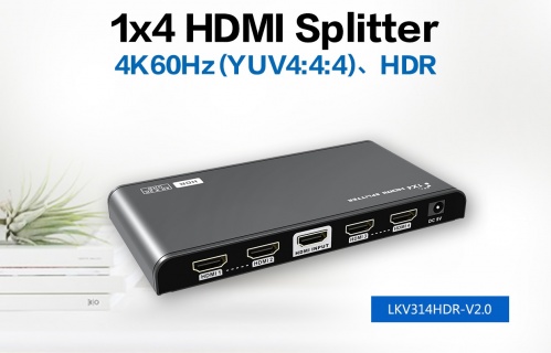 Lenkeng LKV314HDR-V2.0 - Сплиттер (разветвитель) 1 в 4 HDMI 2.0, 4К, HDR, EDID фото 3