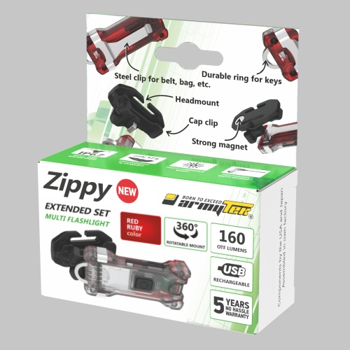 Мультифонарь Armytek Zippy Extended Set (Red Ruby) F06101R фото 7