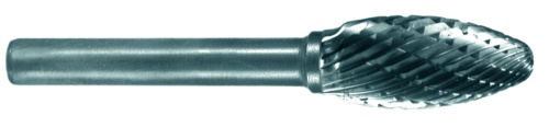 ZI-460044 Борфреза по металлу пламевидная (тип H), карбид вольфрама, d 3 мм ZIRA