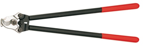 KN-9521600 Кабелерез, Ø 27 мм (150 мм²), длина 600 мм, стальной корпус, обливные ручки KNIPEX