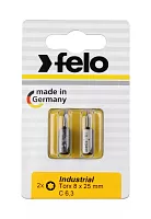 Felo Бита серии Industrial TX 8х25, 2шт на блистере 02608036