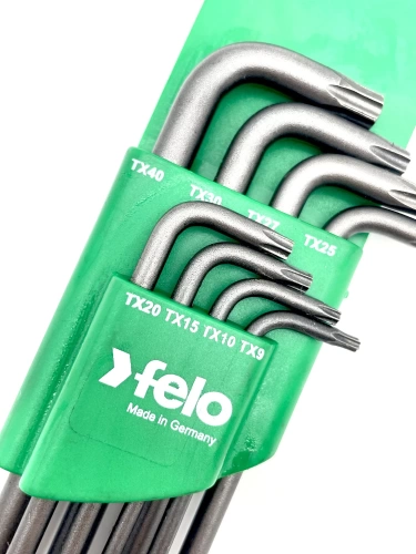 Felo Набор ключей Г-образных шестигранных 8шт Torx T9-T40 34888811 фото 5