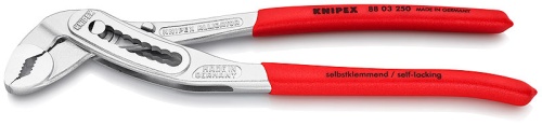 KN-8803250 ALLIGATOR клещи переставные, зев 50 мм, длина 250 мм, хром, обливные ручки KNIPEX