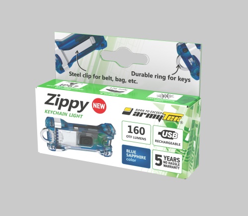 Наключный фонарь Armytek Zippy (Blue Sapphire) F06001B фото 5