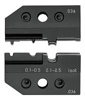 KN-974921 Плашка опрессовочная: изолированные и неизолированные контактные гильзы, 0.1-0.5 мм² KNIPEX