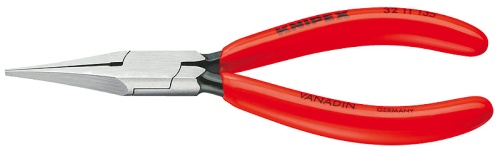 KN-3211135 Плоскогубцы для регулировки реле, узкие губки 34 мм, длина 135 мм, фосфатированные, обливные ручки KNIPEX