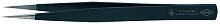 KN-922869ESD Пинцет универсальный ESD, нерж, 120 мм, гладкие прямые игловидные губки KNIPEX