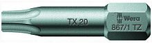 WE-066312 867/1 TZ TORX бита торсионная, 1/4" C6.3, TX 25 x 25 мм WERA