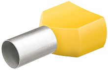 KN-9799376 Гильзы контактные сдвоенные изолированные (НШВИ), жёлтые, 2x6.00 мм², 50 шт, 26 мм KNIPEX