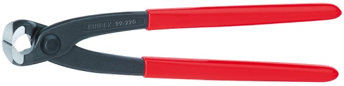 KN-9901200 Клещи вязальные для арматурной сетки, 220 мм, фосфатированные, обливные ручки KNIPEX