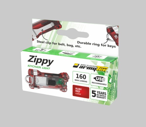 Наключный фонарь Armytek Zippy (Red Ruby) F06001R фото 5