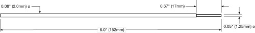 TE-25123X Chemtronics 25123X - палочки для чистки адаптеров LC (1,25 мм; 152 мм; 100 шт) фото 2