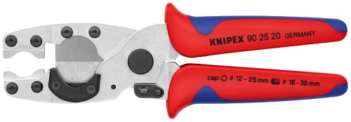 KN-902520SB Труборез-ножницы для композитных (Ø 12-25 мм) и защитных труб (Ø 18-35 мм), длина 210 мм, SB KNIPEX