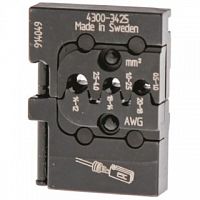 PM-4300-3425 Матрица Pressmaster 4300-3425 - для контактных Pin коннекторов типа Timer с уплотнителями: 0.5-1.0 мм2, 1.0-2.5 мм2, 2.5-4.0 мм2