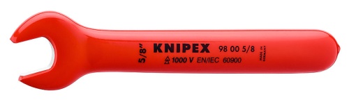 KN-98005_8 Ключ гаечный рожковый VDE, 5/8", длина 165 мм, диэлектрический KNIPEX