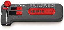 KN-1280040SB Мини-стриппер для тонких медных кабелей, Ø 0.12-0.4 мм AWG 36-26, SB KNIPEX