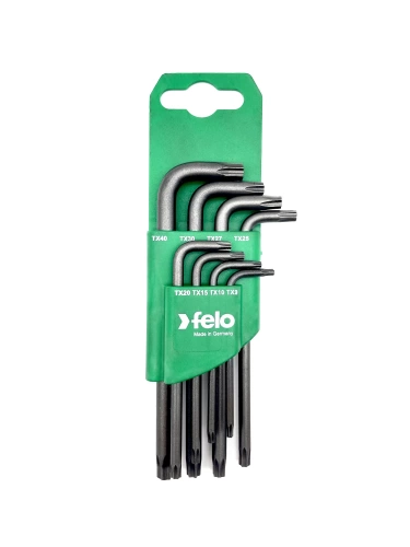 Felo Набор ключей Г-образных шестигранных 8шт Torx T9-T40 34888811 фото 3