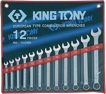Набор комбинированных ключей, 8-22 мм, 12 предметов KING TONY 1212MR