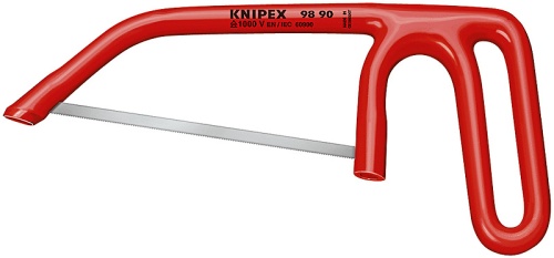 KN-9890 PUK Мини-ножовка по металлу и дереву VDE, 25 TPI / 150 мм, диэлектрическая KNIPEX