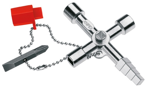 KN-001104 Profi-Key ключ крестовой 4-лучевой для стандартных шкафов, 90 мм KNIPEX