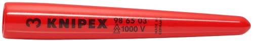 KN-986603 Колпачок защитный для кабелей VDE диэлектрический, код проводника: 3, длина 80 мм KNIPEX