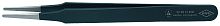 KN-925874ESD Пинцет универсальный ESD, нерж, 118 мм, гладкие прямые тупые губки KNIPEX