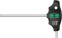 WE-023347 454 Hex-Plus HF Отвёртка с внешним шестигранником с Т-образной рукояткой с фиксацией, 6 x 150 мм, с дополнительным коротким рабочим концом WERA