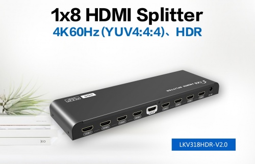 Lenkeng LKV318HDR-V2.0 - Сплиттер (разветвитель) 1 в 8 HDMI 2.0, 4К, HDR, EDID фото 3