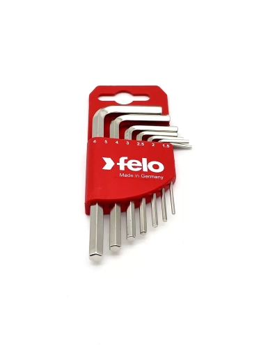 Felo Набор ключей Г-образных шестигранных коротких 7шт HEX 1,5-6,0мм 34500711 фото 4