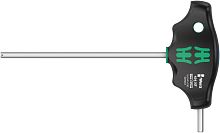 WE-023343 454 Hex-Plus HF Отвёртка с внешним шестигранником с Т-образной рукояткой с фиксацией, 5 x 150 мм, с дополнительным коротким рабочим концом WERA