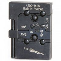 PM-4300-3428/AAA Матрица Pressmaster 4300-3428 - для контактных Pin коннекторов с уплотнителями: 0.75-1,5 мм²