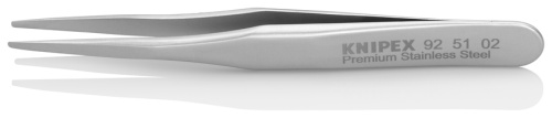 KN-925102 Минипинцет прецизионный, нерж, 70 мм, гладкие прямые игловидные губки KNIPEX