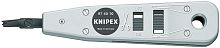 KN-974010 Инструмент для укладки кабелей LSA-Plus и их аналогов, UTP и STP,  Ø 0.4-0.8 мм, длина 175 мм KNIPEX