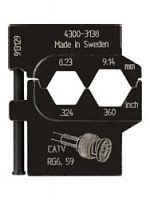 PM-4300-3138 Матрица Pressmaster 4300-3138 - для Коаксиальных коннекторов: 8.23 мм и 9.14 мм